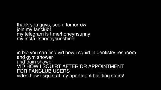 honey_sunshine Female Chaturbate 31-10-2024