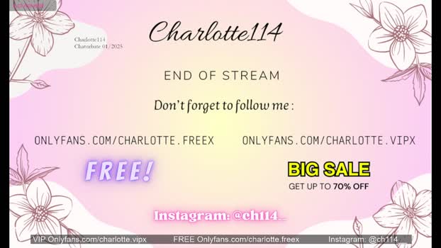 charlotte114 Chaturbate Female 17-01-2025