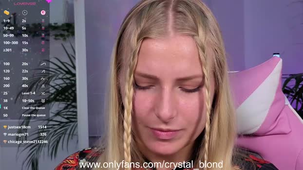 crystal_blond Chaturbate Female 21-06-2025