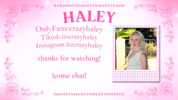 haleycrazy Chaturbate Female 03-12-2025