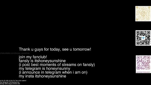 honey_sunshine 13-08-2026 love horny natural Wet Recording