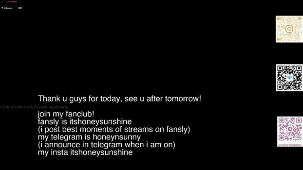honey_sunshine 31-08-2026 pussy fingering Topless Webcam Recording
